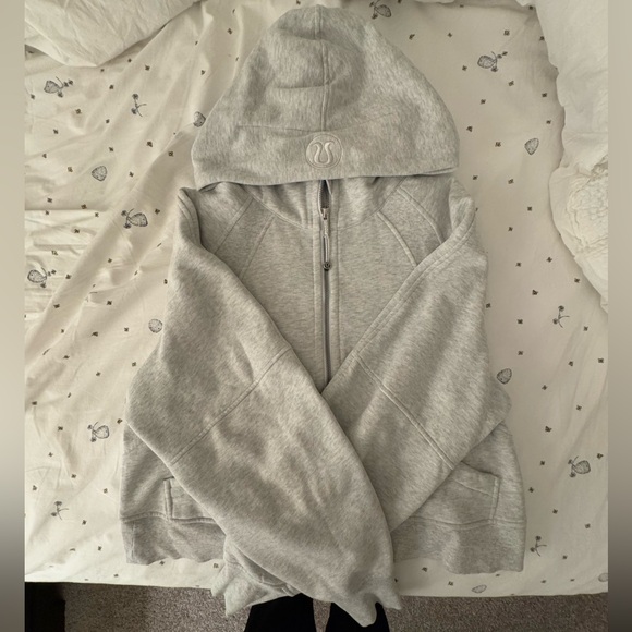 lululemon Heathered Core Ultra Light Grey Suba Oversized Half-Zip Hoodie - Picture 4 of 12